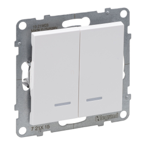   Legrand Suno csillárkapcsoló jelzőfénnyel 10AX, fehér - 721115