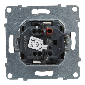   Legrand Suno egypólusú kapcsoló jelzőfénnyel 10AX, alumínium - 721311