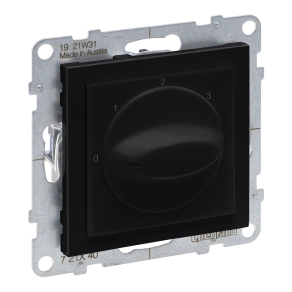 Legrand Suno fokozatkapcsoló (0, 1, 2, 3), fekete - 721440