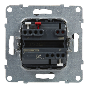   Legrand Suno redőnykapcsoló (3 állású) 6A, mechanikus végállású motor közvetlen vezérléséhez, alumínium - 721339