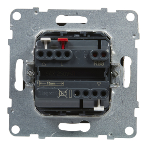   Legrand Suno redőnykapcsoló (3 állású) 6A, mechanikus végállású motor közvetlen vezérléséhez, fekete - 721439