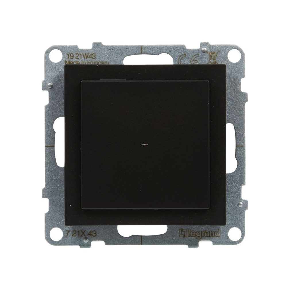 Legrand Suno fekete vakfedél Program Mosaic adapterrel, keret nélkül 721443