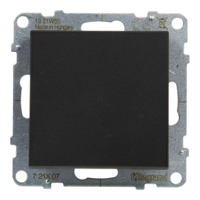   Legrand Suno fekete 107 keresztkapcsoló, keret nélkül 10AX - 721407