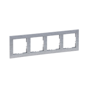 Legrand Suno 4-es keret, csiszolt alumínium - 721564