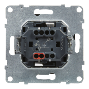   Legrand Suno egypólusú nyomó csengőjellel, fekete - 721413