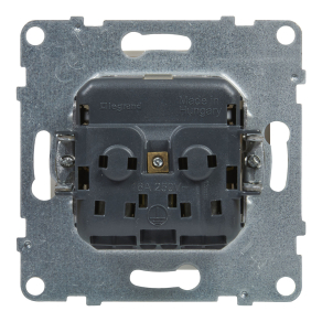   Legrand Suno 2P+F csatlakozóaljzat (rugós), biztonsági zsaluval, fehér - 721120