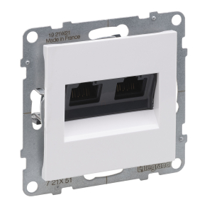 Legrand Suno 2xRJ45 Cat.5E UTP aljzat fehér - 721151