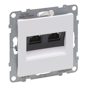 Legrand Suno 2xRJ45 Cat.6 STP aljzat fehér - 721157