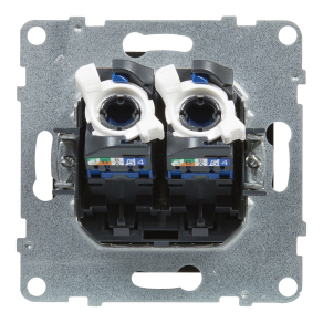 Legrand Suno 2xRJ45 Cat.6 UTP aljzat fekete - 721453