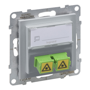 Legrand Suno SC/APC optikai aljzat alumínium - 721347