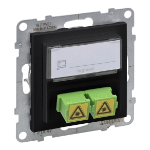 Legrand Suno SC/APC optikai aljzat fekete - 721447