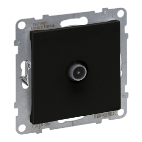 Legrand Suno TV aljzat, átmenő (14 dB), fekete - 721465