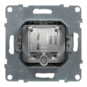   Legrand Suno TV-R-SAT aljzat, átmenő (14 dB), alumínium - 721368