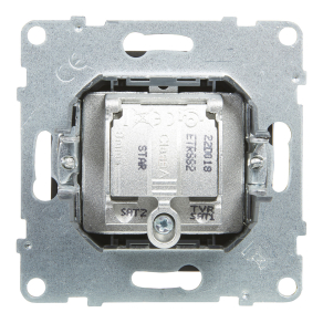   Legrand Suno TV-R-SAT-SAT aljzat csillagpontos, fekete - 721470