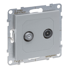   Legrand Suno TV-SAT aljzat csillagpontos, alumínium - 721371