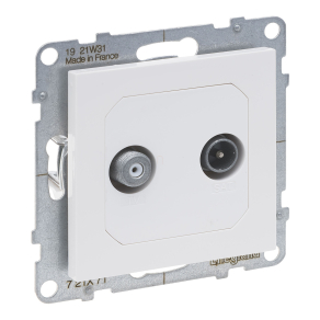 Legrand Suno TV-SAT aljzat csillagpontos, fehér - 721171