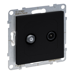 Legrand Suno TV-SAT aljzat csillagpontos, fekete - 721471