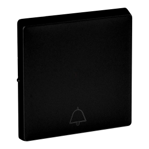   Legrand Valena Life széles billentyű csengőjellel, fekete - 756012