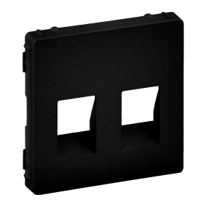   Legrand Valena Life kettős hangszóró-csatlakozóaljzat burkolat, 4 kivezetéssel, fekete - 756372