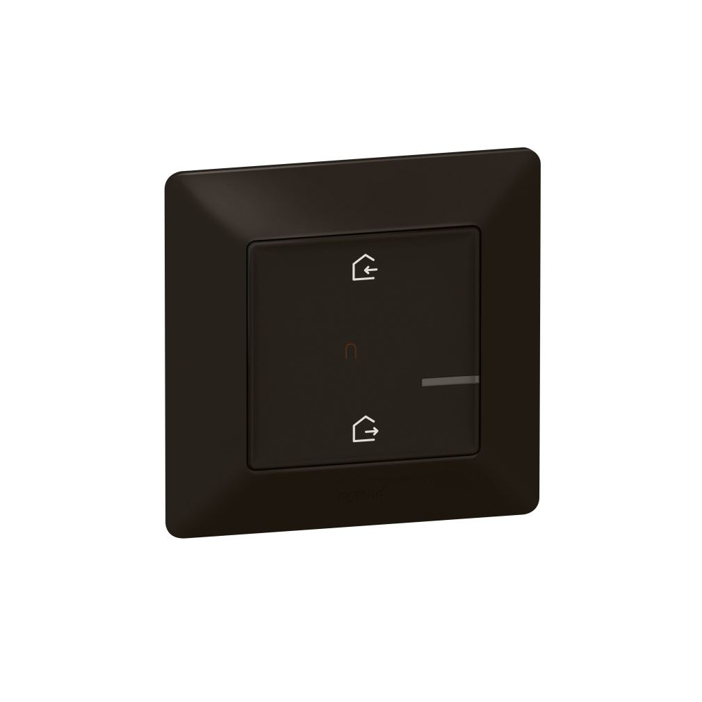 Valena Life Netatmo fekete okos vezeték nélküli távozás/érkezés szcenárió kapcsoló (elemes távvezérlő), falon kívüli, 1-es kerettel 756386 Legrand