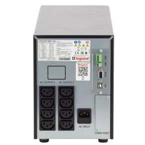   Legrand Keor SPE 1500 VA BEM: C14 KIM: 8xC13 USB/RS232/SNMP vonali interaktív, tisztán szinuszos szünetmentes torony(UPS) - 311062