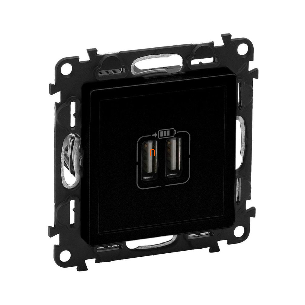 Legrand Valena Life 756312 kettős USB-A töltőaljzat - 3 A - 15 W fekete