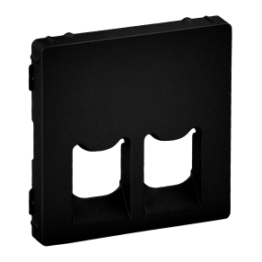   Legrand Valena Life 2xRJ45/RJ11 csatlakozóaljzat burkolat, fekete - 756422