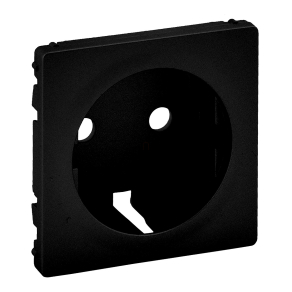   Legrand Valena Life 2P+F csatlakozóaljzat burkolat, fekete - 756202