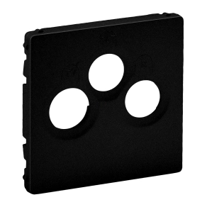   Legrand Valena Life TV-Rádió-SAT csatlakozóaljzat burkolat, fekete - 756792