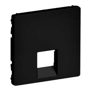   Legrand Valena Life RJ11 csatlakozóaljzat burkolat, fekete - 756412