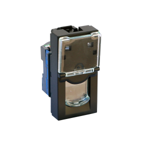   Legrand Program Mosaic RJ45 Cat 6 UTP aljzat 1 modul matt fekete - 079461L