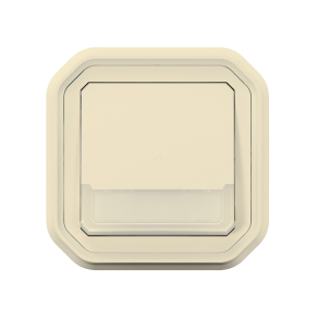   Legrand Plexo 55 süllyesztett váltóérintkezős nyomó jelzőfénnyel, címketartóval 10A, összeszerelt, elefántcsont - 069829L