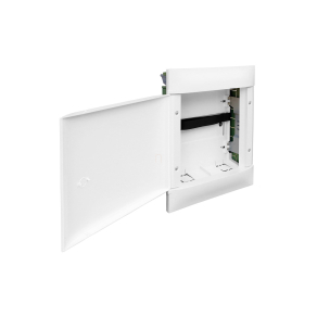   Legrand PractiboxS Multimédia gyengeáramú kiselosztó, gipszkarton falba, 8db / 4db Program Mosaic modulhoz, mérete: 2R12M, fehér ajtóval - 135722