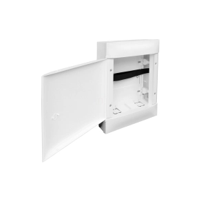   Legrand PractiboxS Multimédia gyengeáramú kiselosztó, falon kívüli, 8db / 4db modulhoz, mérete: 2R12M, fehér ajtóval - 135802