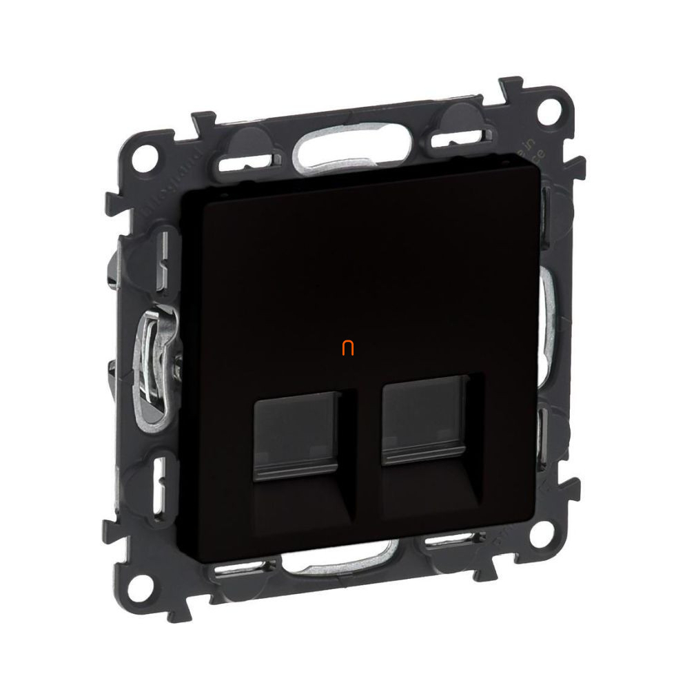Legrand Valena Life 756349 2xRJ45 STP Cat6A aljzat fekete