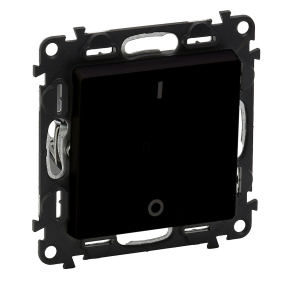   Legrand Valena Life kétpólusú kapcsoló mechanizmus burkolattal, 10 AX, fekete - 756322