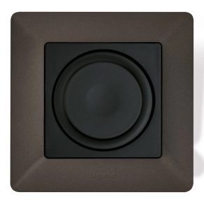   Legrand Valena Life forgatógombos fényerőszabályzó mechanizmus burkolattal, 2 vezetékes, fekete - 756360