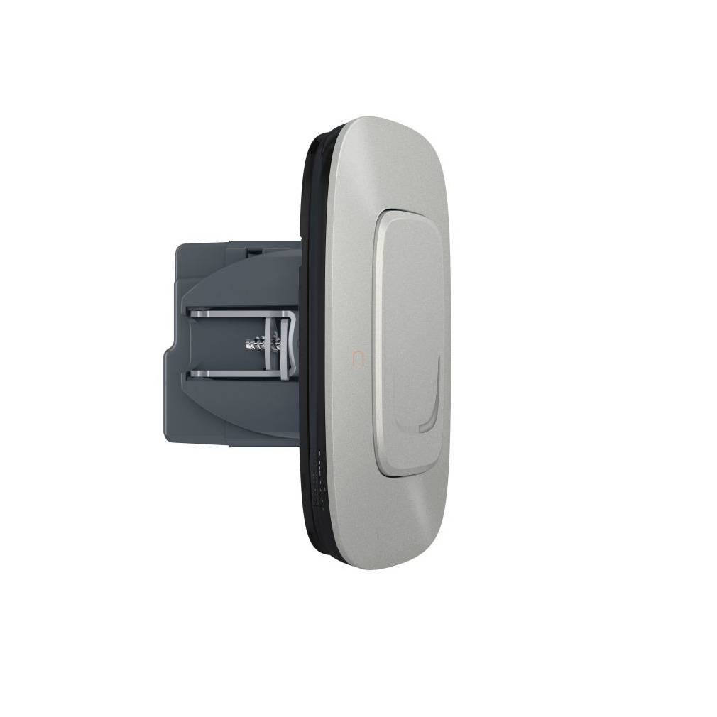 Valena Allure Netatmo alumínium okos kapcsoló/dimmer (végrehajtó), nulla vezető nélkül (retrofit), keret nélkül 752784A Legrand