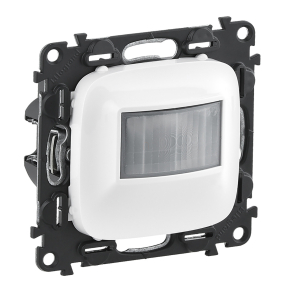   Legrand Valena Allure mozgásérzékelős (PIR) kapcsoló, 2-150 W (LED max. 100 W), 2 vezetékes, alumínium - 752970A
