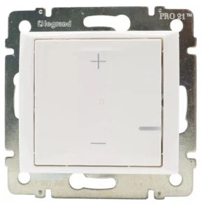   Legrand Valena nyomógombos fényerőszabályzó 125W, 2 vezetékes, fehér - 770074A