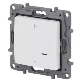   Legrand fehér nyomógombos fényerőszabályzó 125W, 2 vezetékes, fehér 665114A - Niloé