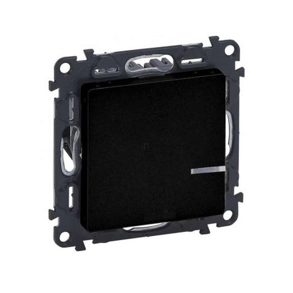 Valena Life fekete nyomógombos fényerőszabályzó 125W, 2 vezetékes 756382A Legrand