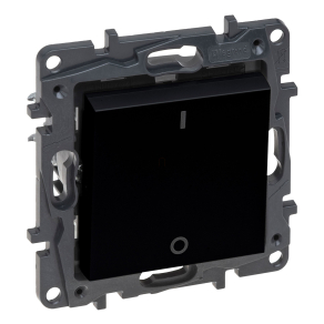   Legrand Niloé Step fekete 102 kétpólusú kapcsoló, 16AX - 863502