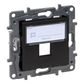 Legrand Niloé Step systimax adapter, fekete - 863588B