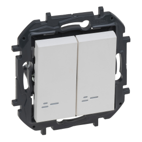   Legrand Niloé Step csillárkapcsoló jelzőfénnyel, 10AX, fehér - 863115B