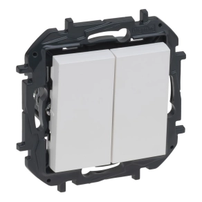   Legrand Step fehér 106+6 kettős váltókapcsoló, 10AX 863108B - Niloé