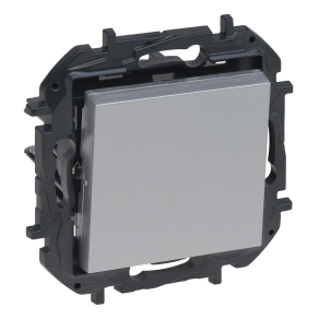   Legrand Niloé Step egypólusú kapcsoló, 10AX, alumínium - 863301B