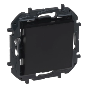 Legrand Niloé Step egypólusú nyomó, 6A, fekete - 863509B