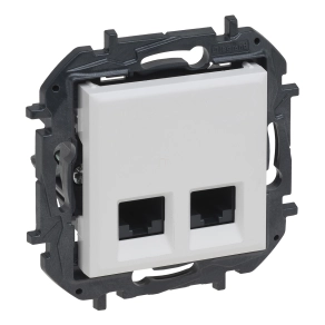   Legrand Niloé Step 2xRJ45 Cat.5E FTP aljzat, fehér - 863158B