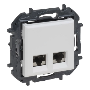   Legrand Niloé Step 2xRJ45 Cat.6 STP aljzat, fehér - 863166B